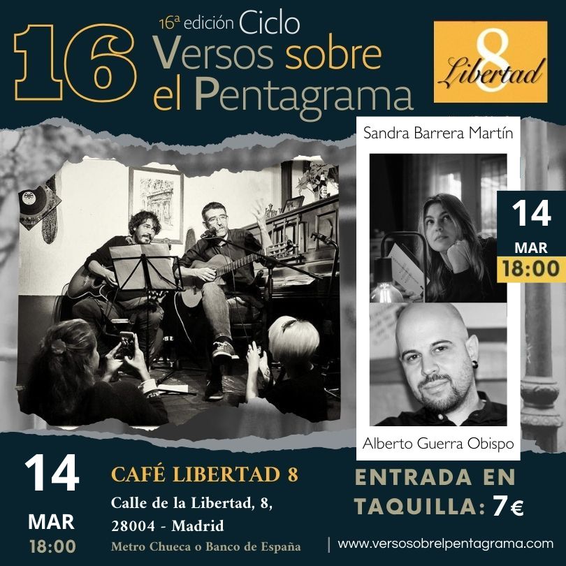 Sandra Barrera y Alberto Guerra en Versos sobre el Pentagrama